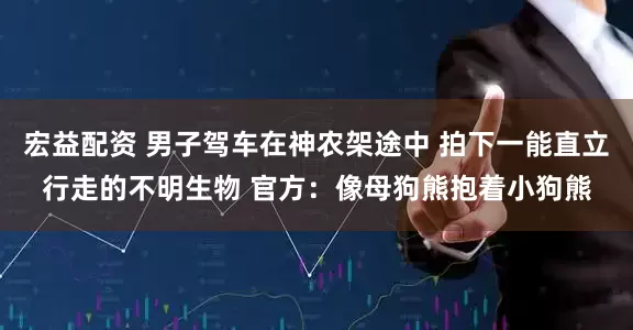 宏益配资 男子驾车在神农架途中 拍下一能直立行走的不明生物 官方：像母狗熊抱着小狗熊